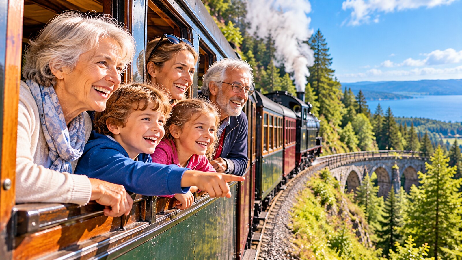 Mehrere Generationen gemeinsam auf Familienreise
